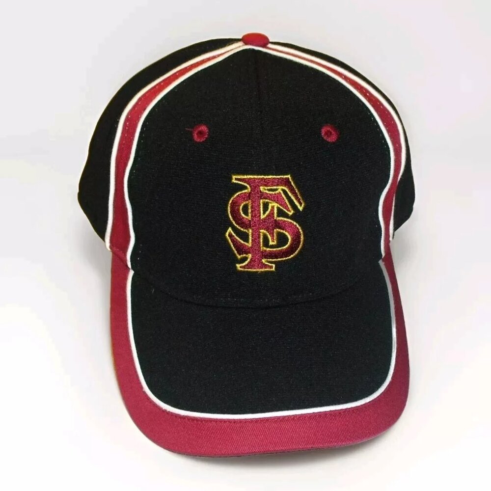 Florida State Seminoles Mens 90s Vintage Black Strapback hat cap Ncaa New